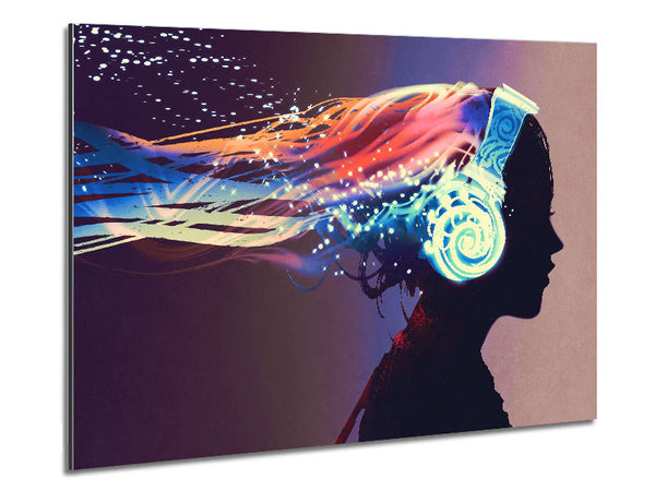 Music Is The Style Of The Soul Metal Print