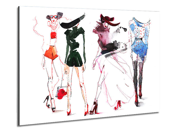 Summer Fashion Show Metal Print