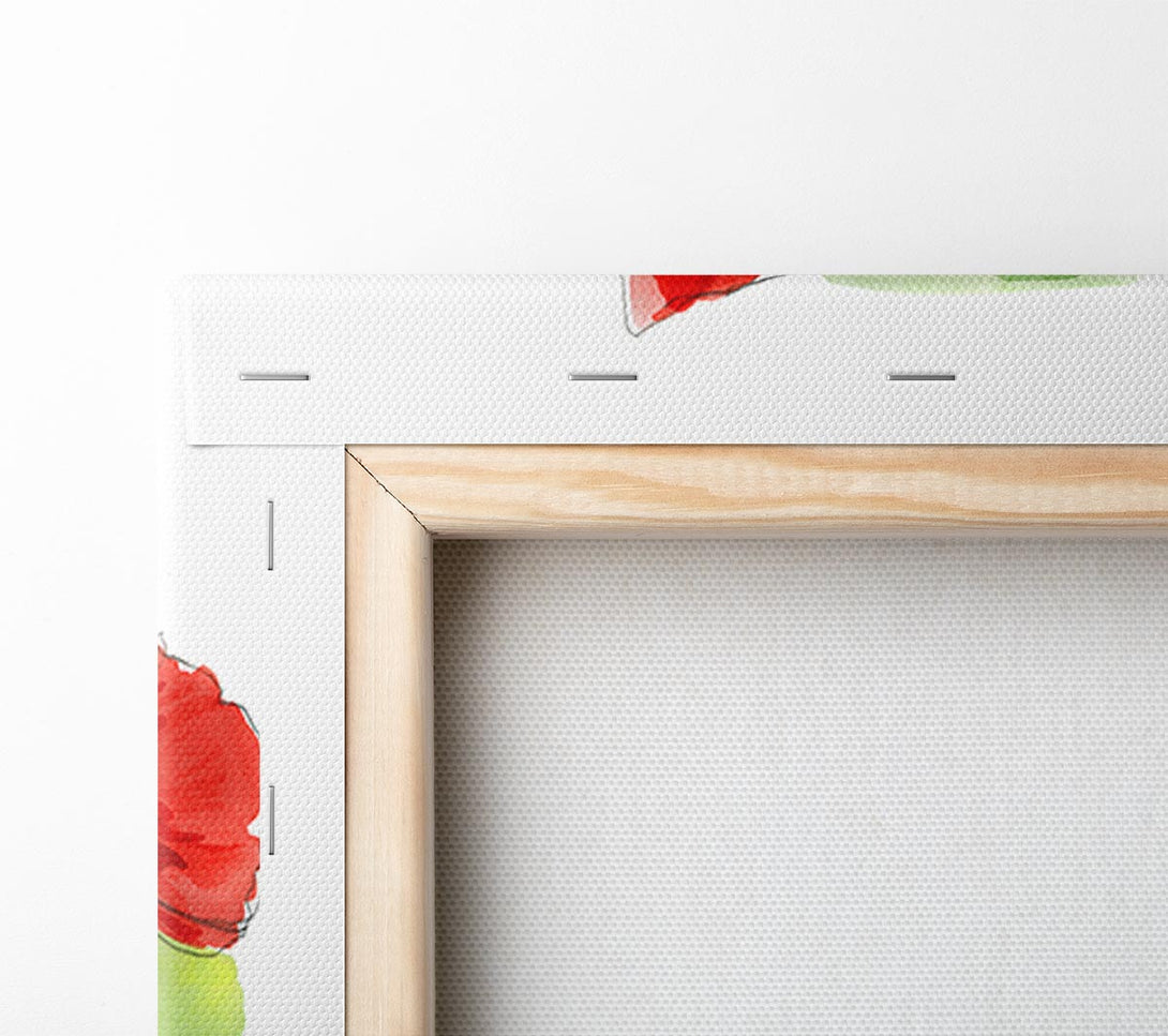 A Canvas Print of Poppies In Bloom Canvas Print