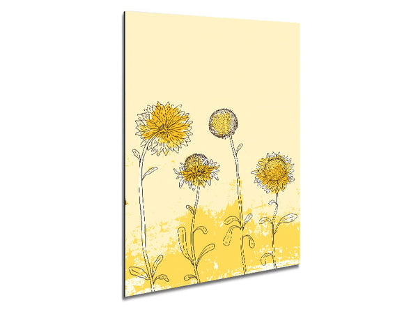 Sunflower Meadow Metal Print