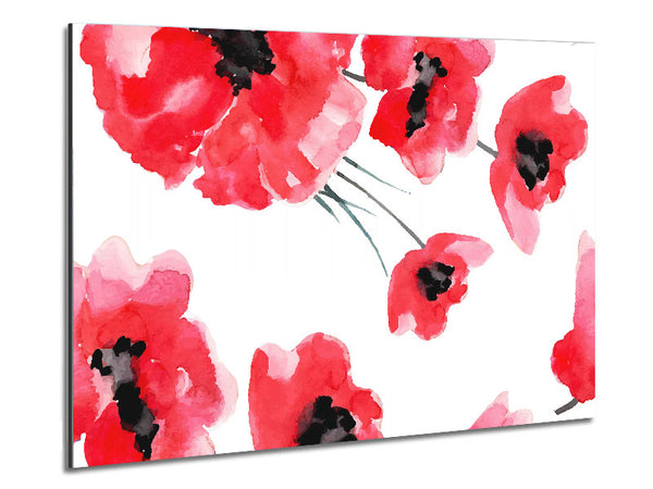 Just Poppies Metal Print