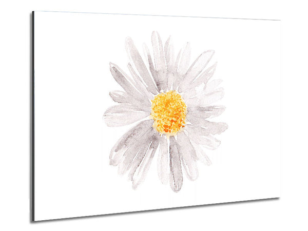 Grey Petal Beauty Metal Print