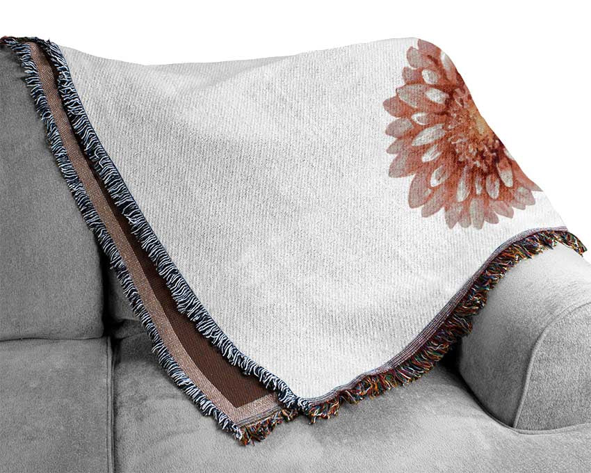 Pink Aster Woven Blanket