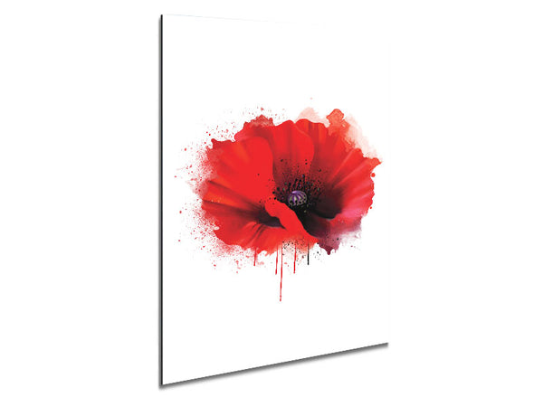 Poppy Melt Metal Print