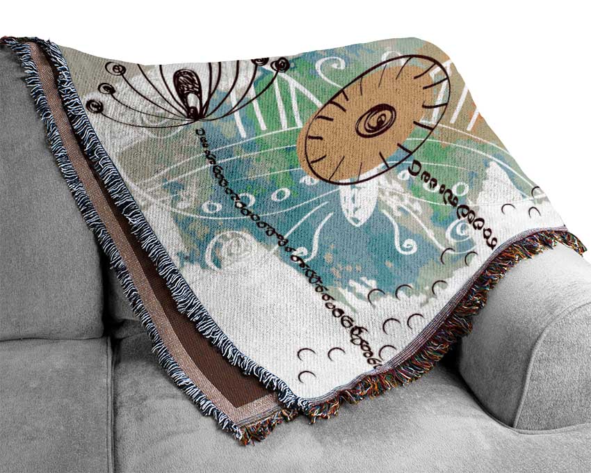 Pastel Garden Woven Blanket