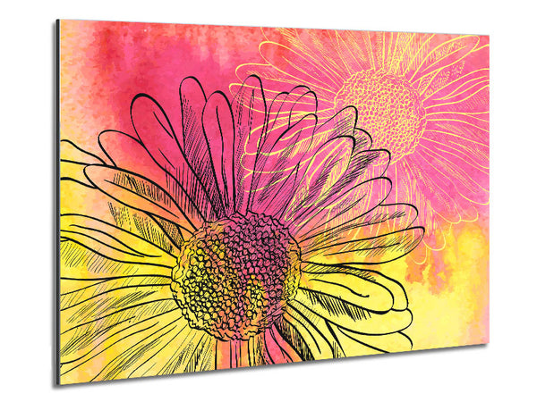 Summer Daisies Metal Print