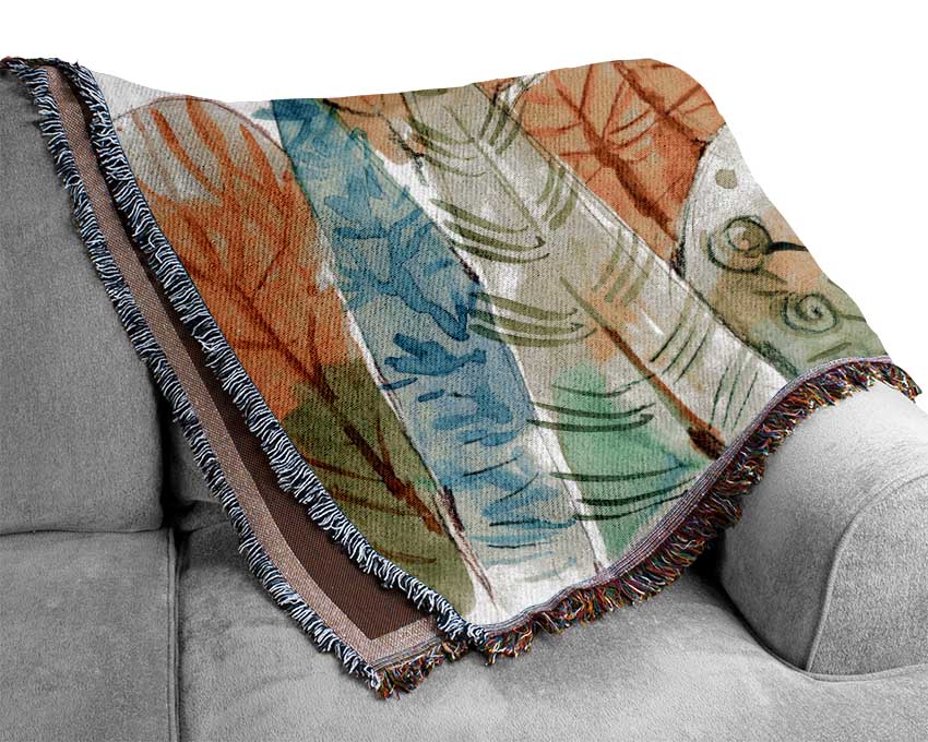 Tree Abstract Woven Blanket