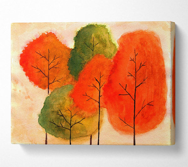  A Canvas Print of Autumn Trees 1 Canvas Wall Art