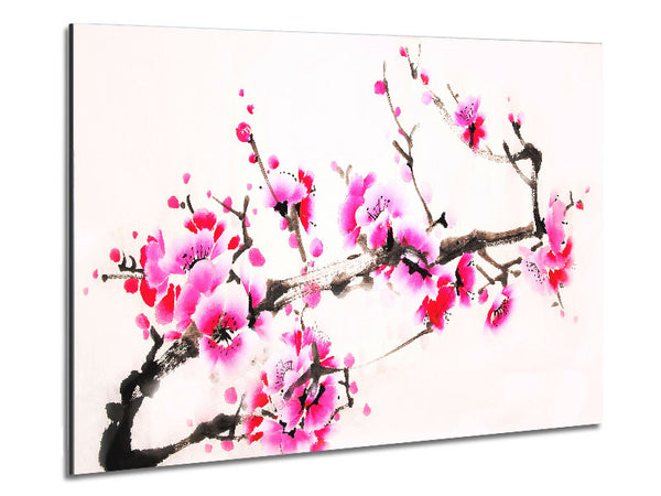 Cherry Tree Painting Metal Print