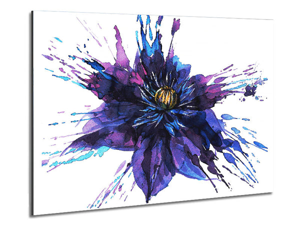 Water Lily Splash Metal Print