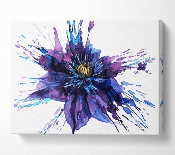  A Canvas Print of Water Lily Splash Canvas Print