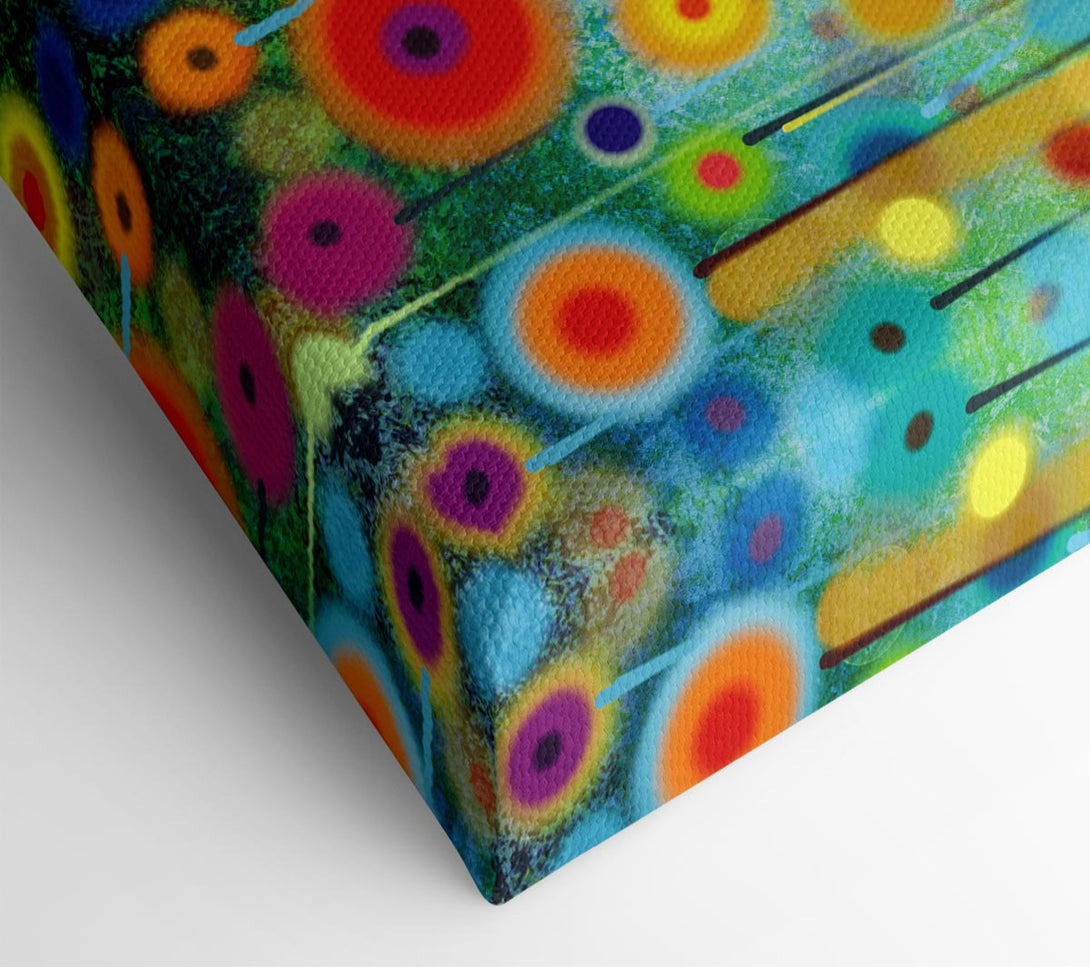  A Canvas Print of Psychedelic Flower Garden 2 Canvas Wall Art