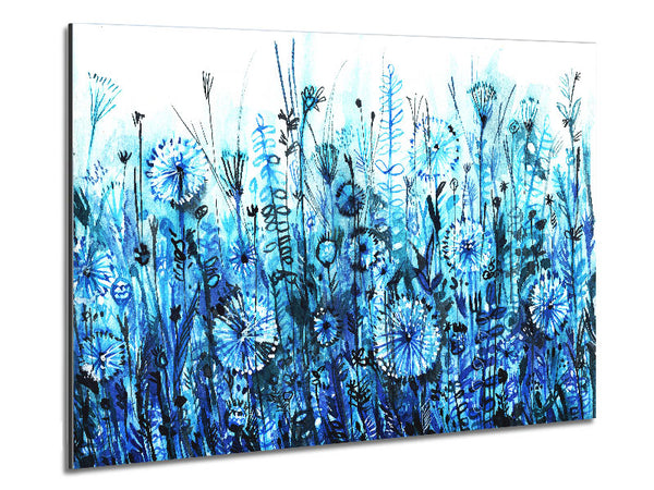 Garden Blues Metal Print
