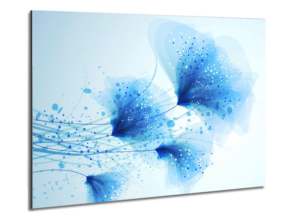 Blue Sparkle Metal Print