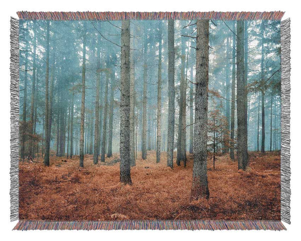 Misty Forest Glow Woven Blanket