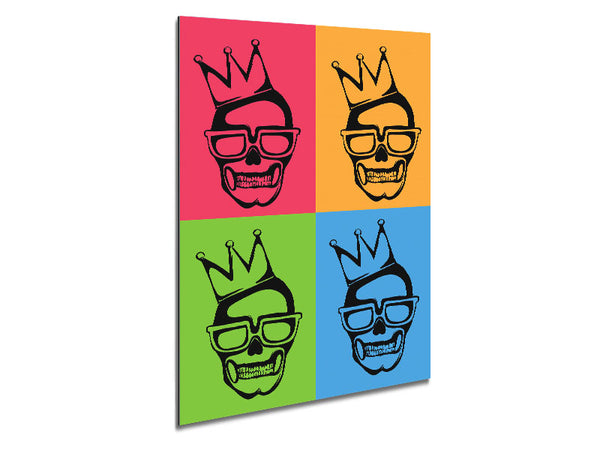 Prince Skull Lord Metal Print