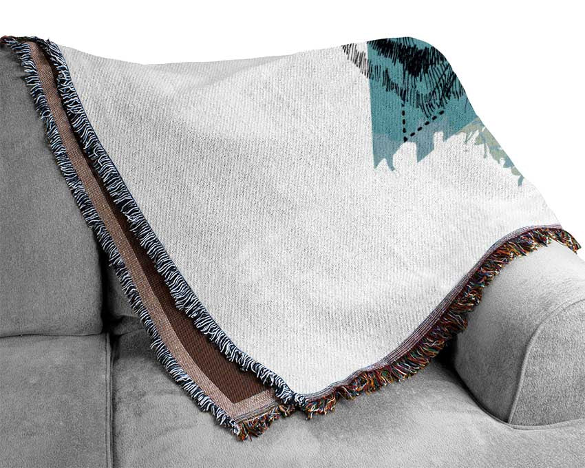 Tiger Paint Splat Woven Blanket