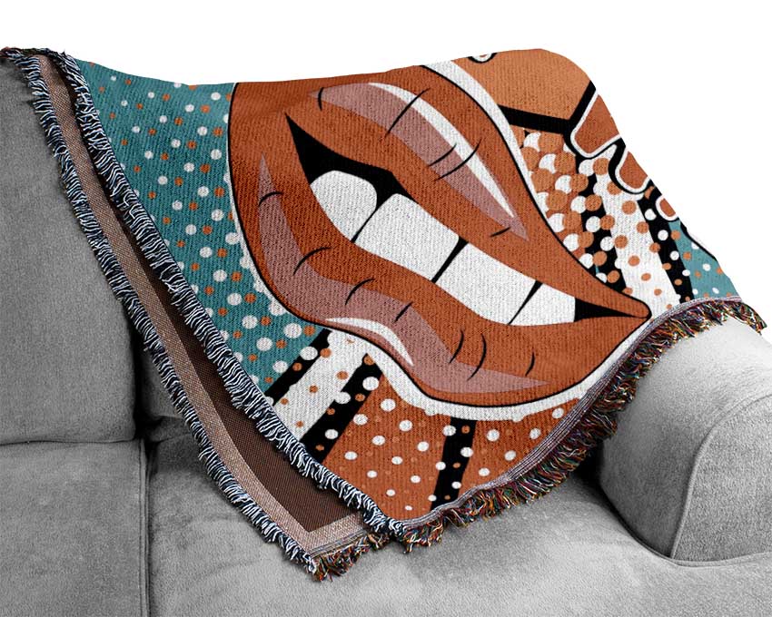 I'm Just A Good Girl Woven Blanket