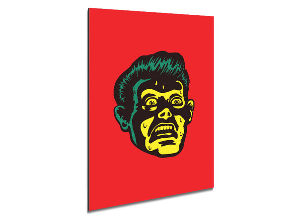 Face Of Horror Metal Print