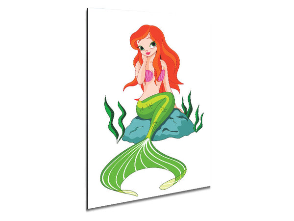 Mermaid Beauty Metal Print