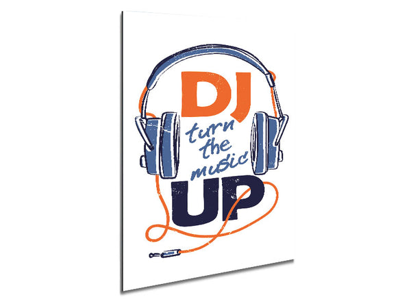 DJ Turn The Music Up 1 Metal Print
