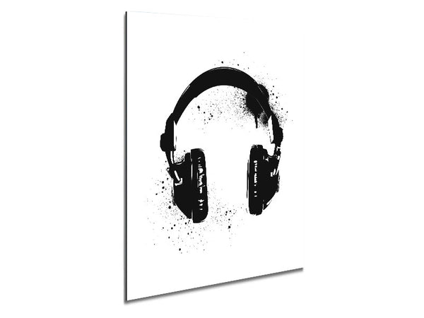 Headphone Funk Metal Print
