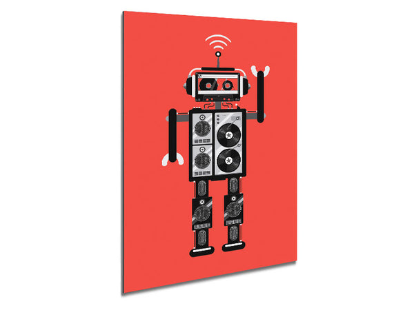 Robot Dance Metal Print