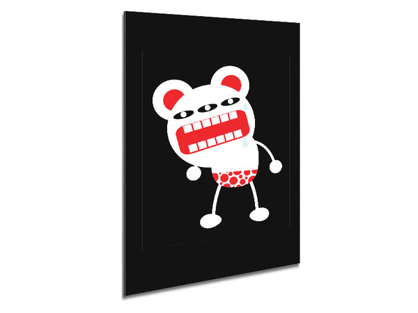 Angry Monster Mouth Metal Print