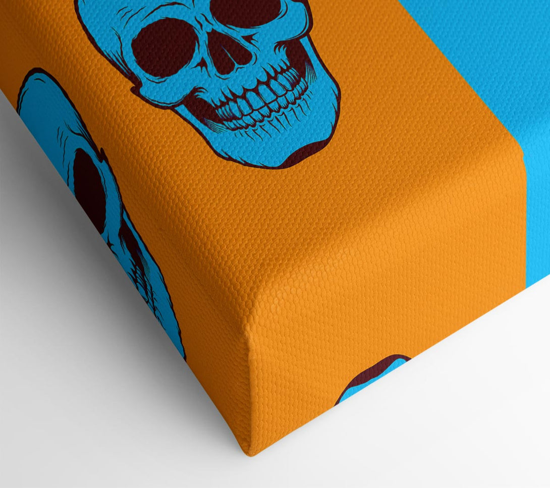  A Canvas Print of Funky Skulls Canvas Wall Art
