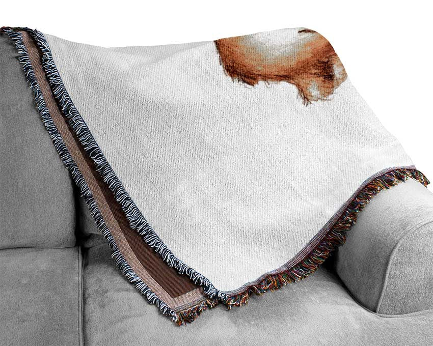 Flower Bear Woven Blanket