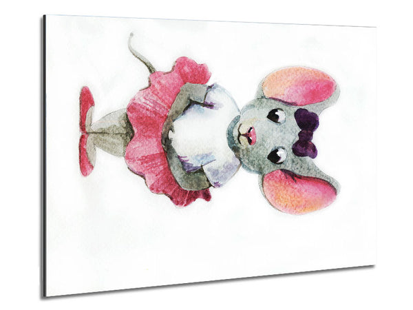 Ballerina Mouse 1 Metal Print