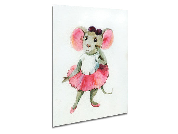 Ballerina Mouse 2 Metal Print