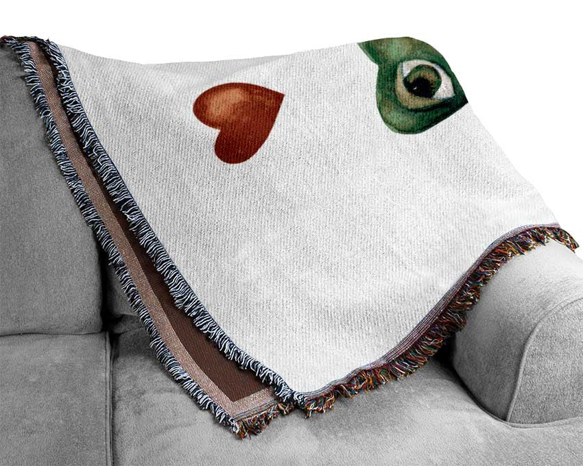 Frog Love Woven Blanket