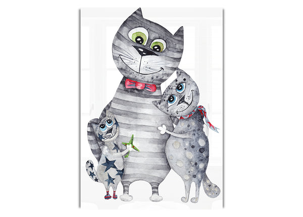 Cat Family Love