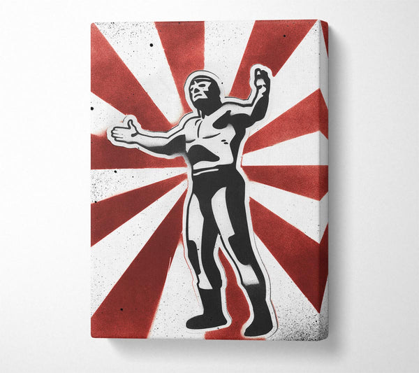  A Canvas Print of Wrestling Hero Canvas Art