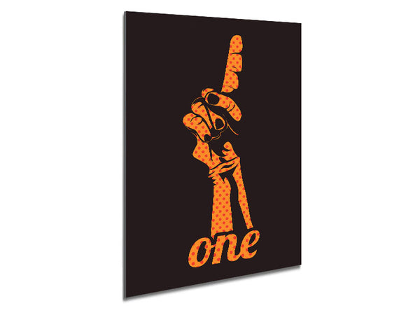One Metal Print