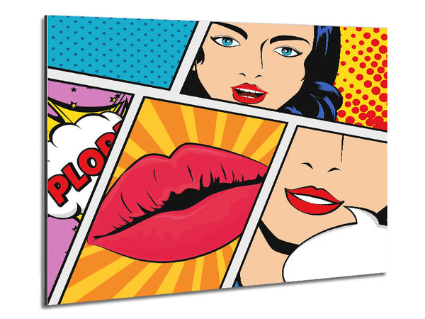 Comic Strip 4 Metal Print