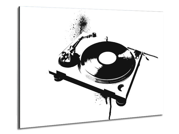 DJ Put The Record On Metal Print