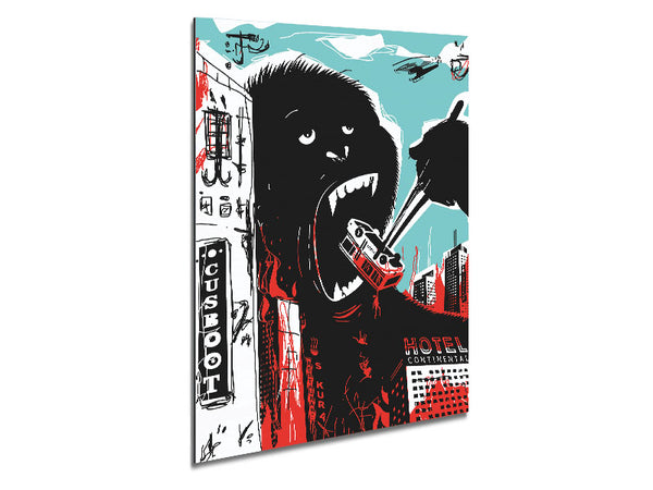 King Kong Chop Sticks Metal Print
