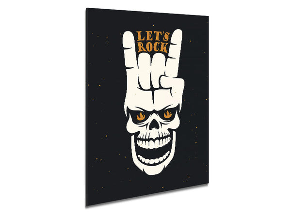 Lets Rock Metal Print