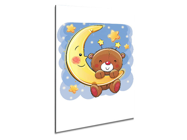 Bear In The Stars Metal Print