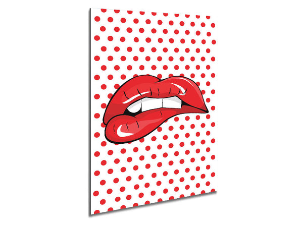 Red Lips 1 Metal Print