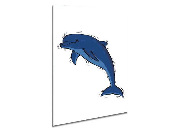 Dolphin Love Metal Print