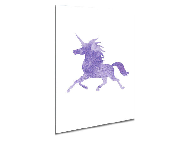 Purple Unicorn Metal Print