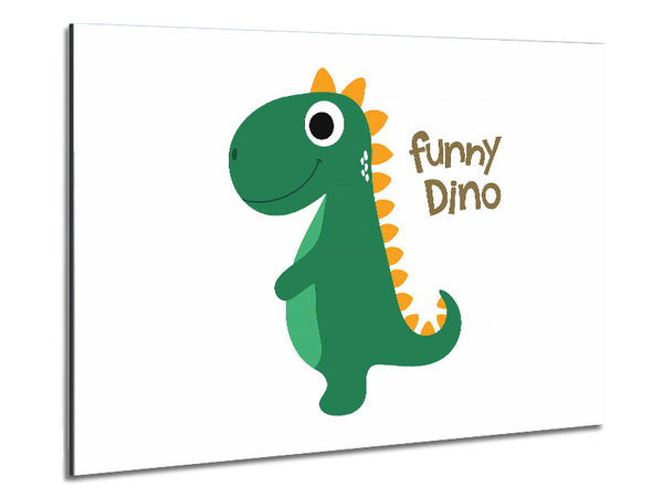 Funny Dino Metal Print