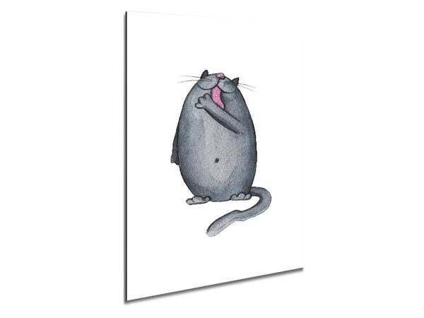 Happy Cat Metal Print