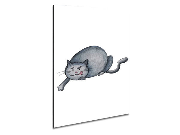 Hungry Cat Metal Print
