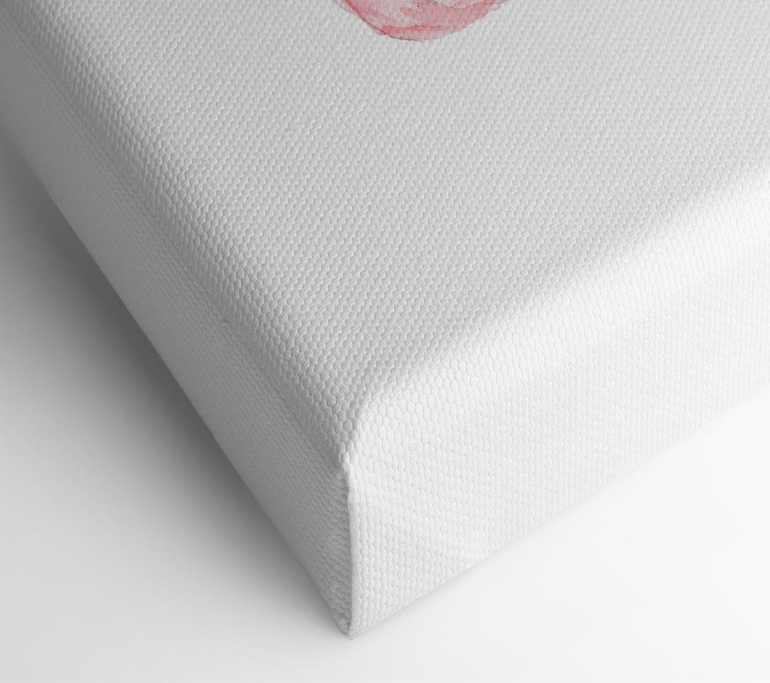  A Canvas Print of Winter Piggy Love Canvas Wall Art