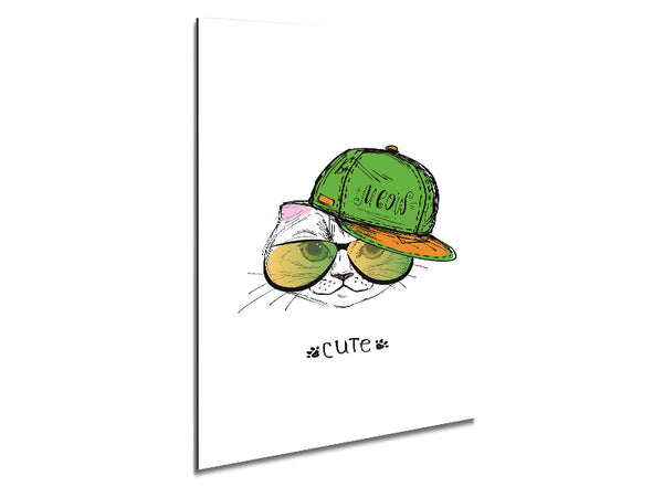Cute Cat Metal Print
