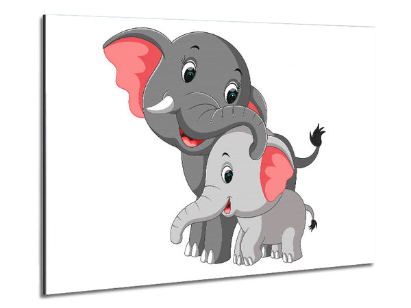 Mother And Baby Love Metal Print